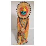Handcrafted Hopi Sunface Kachina Doll by Boyce