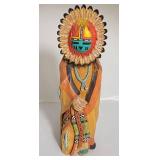 Handcrafted Hopi Sunface Kachina Doll by Boyce
