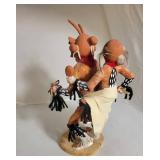 Signed Hopi Mudhead Kachina Doll with Child on Back