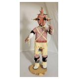 Signed Dancing Hopi Mudhead Kachina Doll