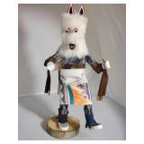 Signed Southwestern Wolf Kachina Doll
