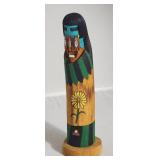 Signed Hopi Long Hair Kachina Doll by T. Walters