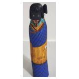 Signed Hopi Long Hair Kachina Doll by T. Walters