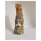 Signed Hand Carved Live Edge Hopi Clown Kachina Doll