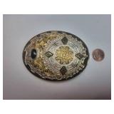Crumrine Onyx Stone Cowboy Belt Buckle