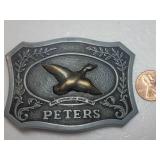 Peters Ammunition Flying Duck Remington Belt Buckle