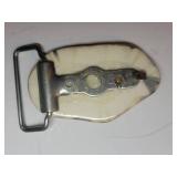 Carved Jade Green Belt Buckle