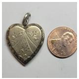 Vintage Engraved Heart Locket