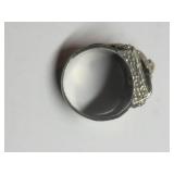 BHG Sterling & Rose Gold Grapevine Ring ~ Size 8, 13g
