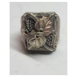 BHG Sterling & Rose Gold Grapevine Ring ~ Size 8, 13g