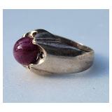 Vintage Spinel Silver Ring ~ Size 8, 7g