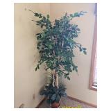 Tall Faux Birch and Greenery Arrangement, 84 Inches