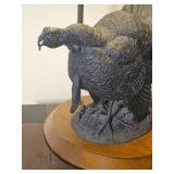 Signed Shouting Tom Wild Turkey Table Lamp