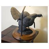 Signed Shouting Tom Wild Turkey Table Lamp