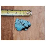 Rustic Wooden Keepsake Box with Turquoise Stone Accent