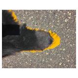 Black Bear Hide Rug with Felt Backing