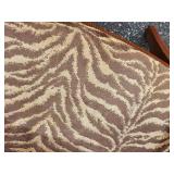 Animal Print Upholstered Accent Armchair