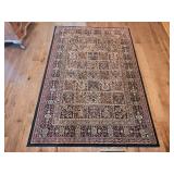 Traditional Panel Pattern Area Rug 63 by 91 Inches