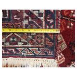 Red Geometric Area Rug 49 by 68 Inches