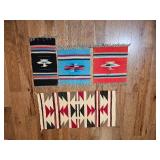 Southwestern Style Woven Accent Rug Group