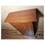 Solid Wood Storage Cabinet with Paneled Doors