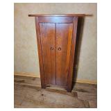 Solid Wood Storage Cabinet with Paneled Doors
