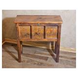 Rustic Wood Storage Table with Lift Top