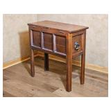 Rustic Wood Storage Table with Lift Top