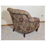 Paisley Pembroke Southern Furniture Accent Chair with Red Pillow