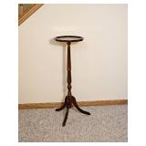 Classic Turned Wood Pedestal Plant Stand, 12 by 35 Inches