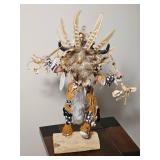 Whipper Kachina Style Figure with Feather Headdress