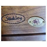Stickley Cherry Glass Door Lighted Curio Cabinet