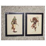 Native American Artist Portfolio Print Pair