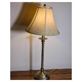 Classic Brass Tone Table Lamp with Shade