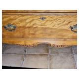 Antique Tiger Maple Bow Front Chest of Drawers
