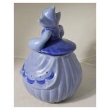 Vintage Redwing Pottery Blue Dutch Girl Cookie Jar