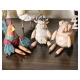 Whimsical Farm Animal Figurine Collection