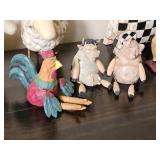 Whimsical Farm Animal Figurine Collection