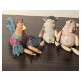 Whimsical Farm Animal Figurine Collection