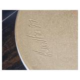 Handcrafted Pine Motif Studio Pottery Serving Collection