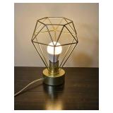 Contemporary Gold Geometric Table Lamp