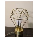 Contemporary Gold Geometric Table Lamp