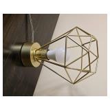 Contemporary Gold Geometric Table Lamp