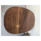 Drop Leaf Wooden Dining Table with Turned Legs