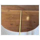 Drop Leaf Wooden Dining Table with Turned Legs