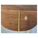 Drop Leaf Wooden Dining Table with Turned Legs
