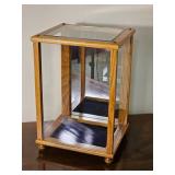 Small Wood and Glass Tabletop Display Case