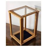 Small Wood and Glass Tabletop Display Case