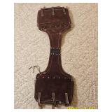 Vintage Tooled Leather Western Saddlebags
