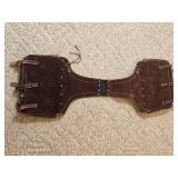 Vintage Tooled Leather Western Saddlebags
